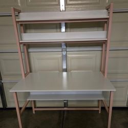 Brand New Pink Computer Desk With Hutch