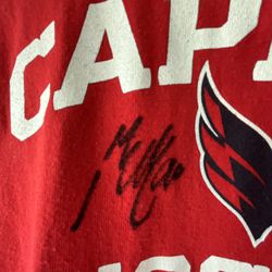 Reebok Washington Capitals NHL Hockey T Shirt Mens MEDIUM Autographs, Signatures