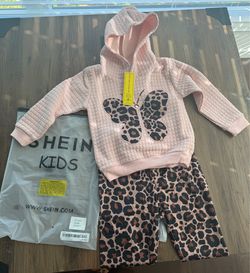 Leopard print pink set