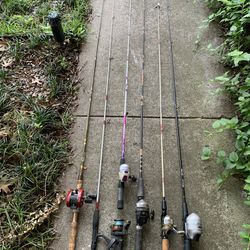 $17 each Fishing rod and reel combos.  Combination.