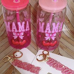 Two Sets Of Mothers Day Cup And Keychain Bundle 