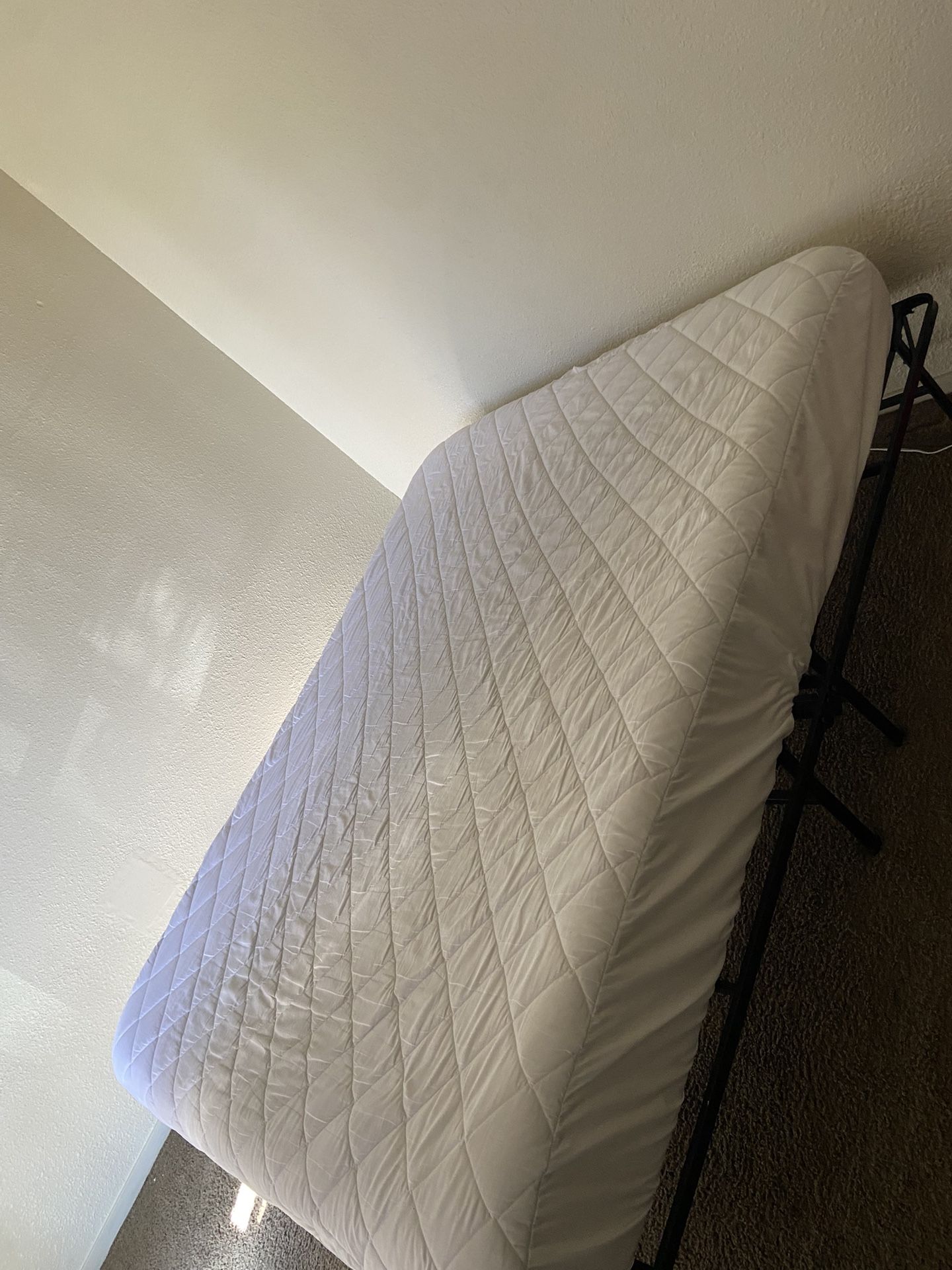 Nice Queen Bed Foam Mattress And Bed Frame $80