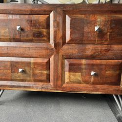 Solid Mango Wood Drawer Cabinet