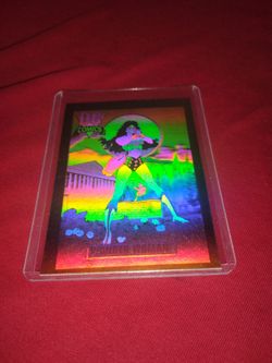 1991 Holo DC Comics - Wonder Woman Foil / Hologram Card - in mint condition