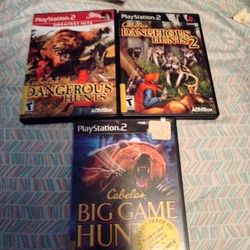 Dangerous Hunter PS2 3 Game 