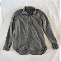 XS Mountain Hardwear Gray Button-Up Shirt