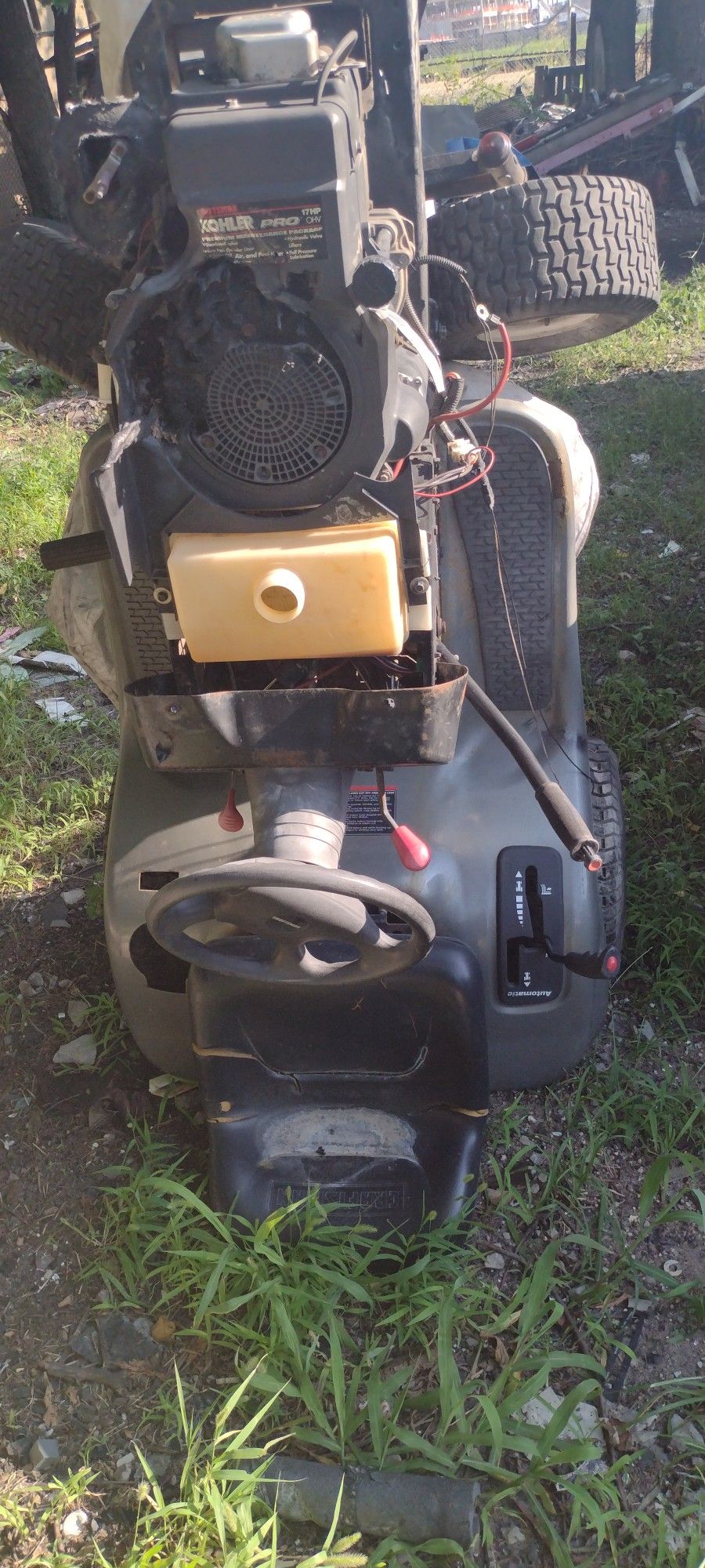 Craftsmen Riding Lawn Mower Parts Motor 17hp Works Just Caught Little Fire