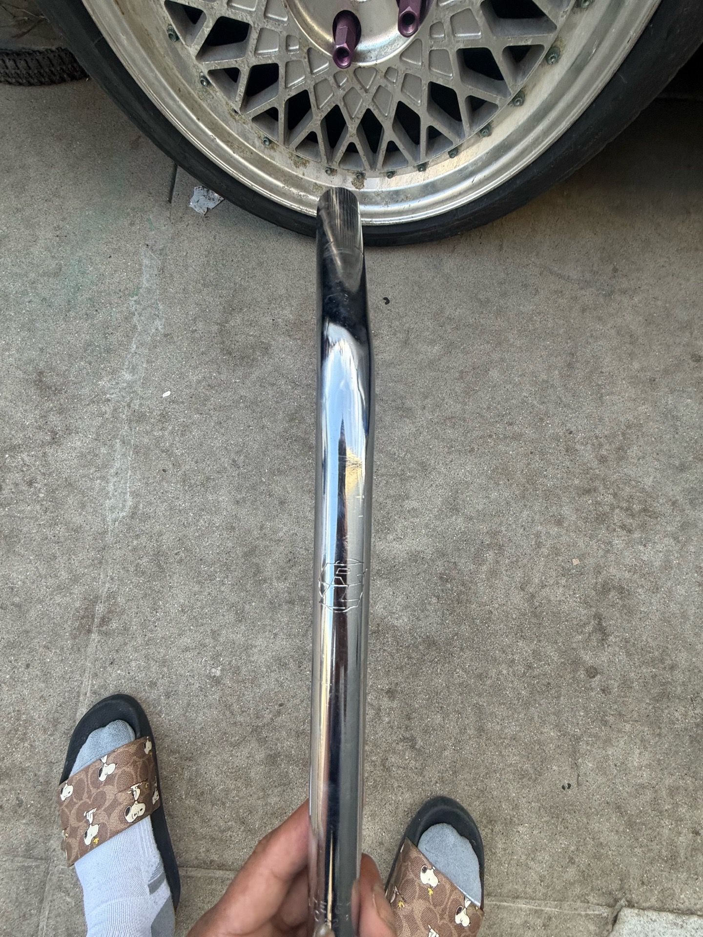90’s super clean stamped Redline lay back seat post