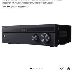 Sony STRDH590 5.2 Channel Surround Sound Home Theater Receiver: 4K HDR AV Receiver with Bluetooth,Black