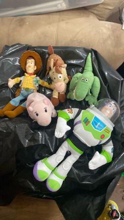 Toy Story plush woody buzz Rex Hamm bullseye