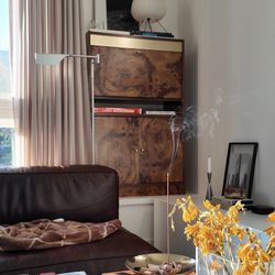 Vintage Bar Cabinet With Lighting