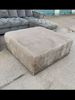 Large Square Upholstered Ottoman