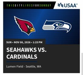 $700 Pair | Seahawks vs Cardinals | Hawks Nest