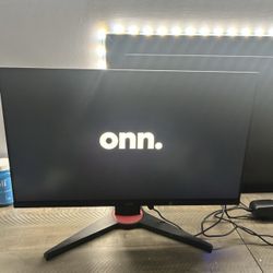 Onn 24" FHD (1920 x 1080p) 180hz 1ms FreeSync Gaming Monitor with HDMI and DP Cables, Black