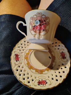 Porcelain Teacup and Saucer Set