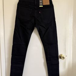 Levi's 512 black slim tapered jeans #jeans
