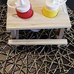 Ketchup And Mustard Little Picnic Table