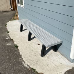 8’ Recycle Plastic Bench Patio 