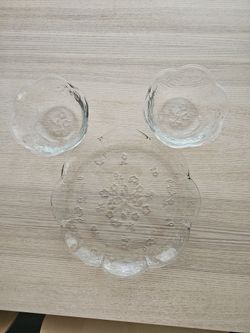 Vintage Anchor Hocking Savannah Plate and 2 bowls