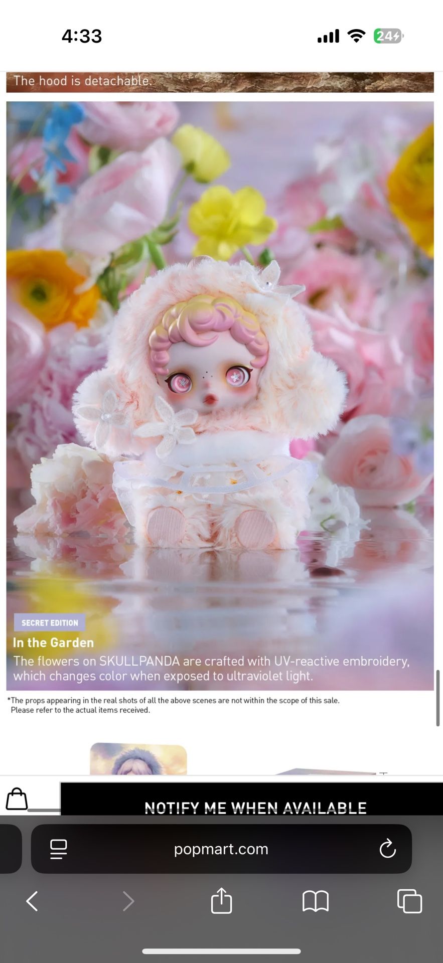 eSKULLPANDA L'impressionnisme Series Plush