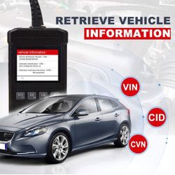 OBD2 Scanner, DIY Car Engine Fault Code Reader, Universal Diagnostic Scan Tool for All OBD2 Protocol Cars, I/M Readiness, DTC Lookup, Read Vehicle Inf