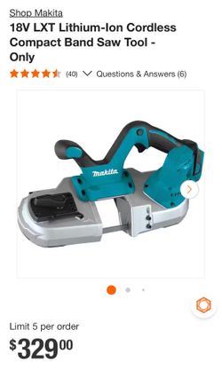 Makita LXT 18V portaband band saw