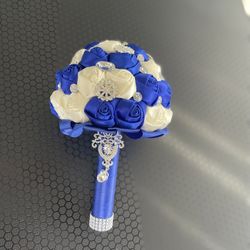 New Royal Blue Bouquet -  Quincenera - Sweet 16 