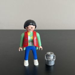 Playmobil 3253 Zookeeper Replacement Figure Milk Canister Giraffe Zoo Vtg 2002