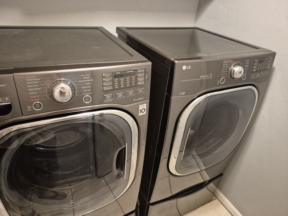 LG Front Load Washer And Dryer 5.0 Cu. Ft