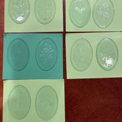 Glass Etched Ovals 