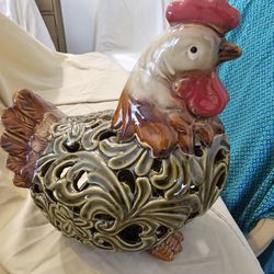 Ceramic Fancy Chicken 
