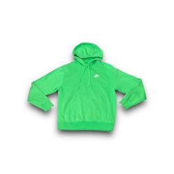 Nike sportswear club fleece pullover hoodie green men’s small 