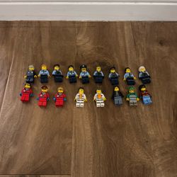 Lego Police And Robber Minifigures, (17 In Total)