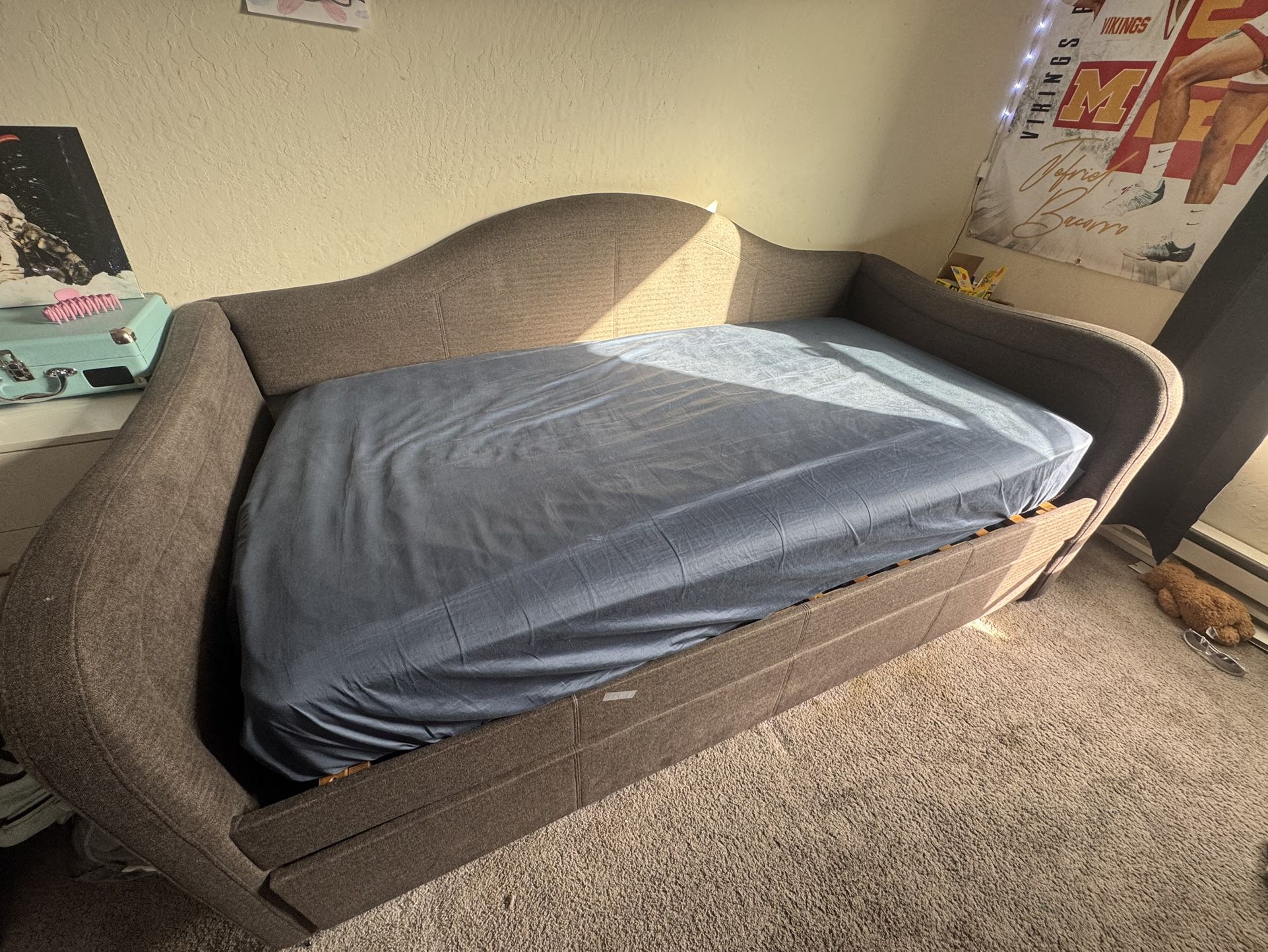 Twin Home/Sofa bed frame and mattresses