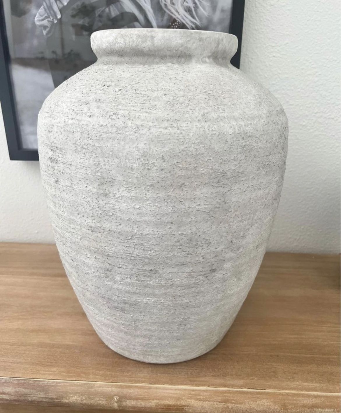 hobby lobby grey distressed vase / home decor