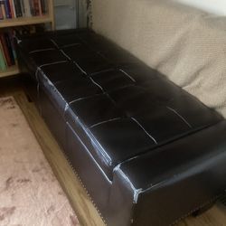 Leather Ottoman