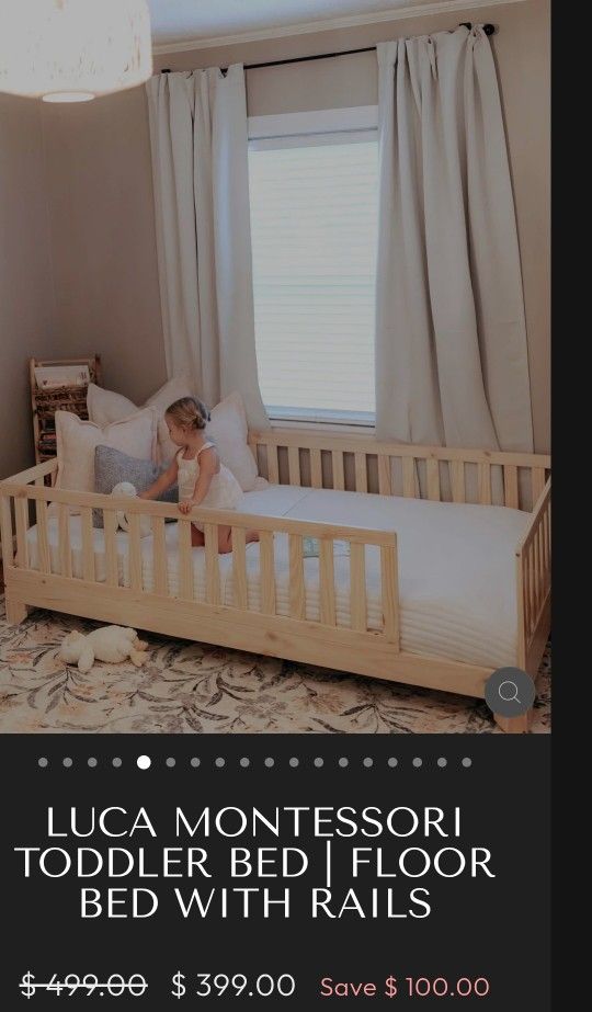 Montessori  Toddler Bed 
