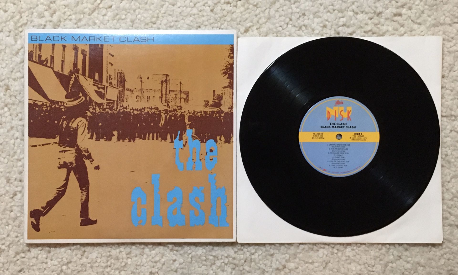 The Clash “Black Market Clash” vinyl 10” EP compilation 1980 Epic Records Original 1st Press not a reissue beautiful collector’s copy Punk Rock Reggae