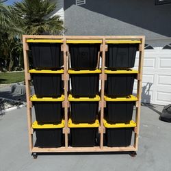 Quality Custom Made-to-Order Tote Storage Racks