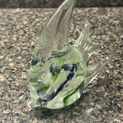 Art Glass Tropical Angel Fish 