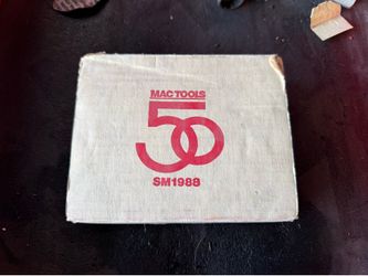 RARE - MAC Tools 50 Years Collectors Edition 24K Gold Plated 1/4" Ratchet Set - SM1988