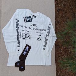 Large Hellstar Long Sleeve T Shirt & Socks