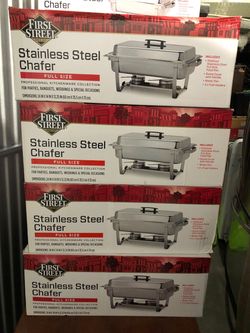 First Street Full Size Stainless Steel Chafer