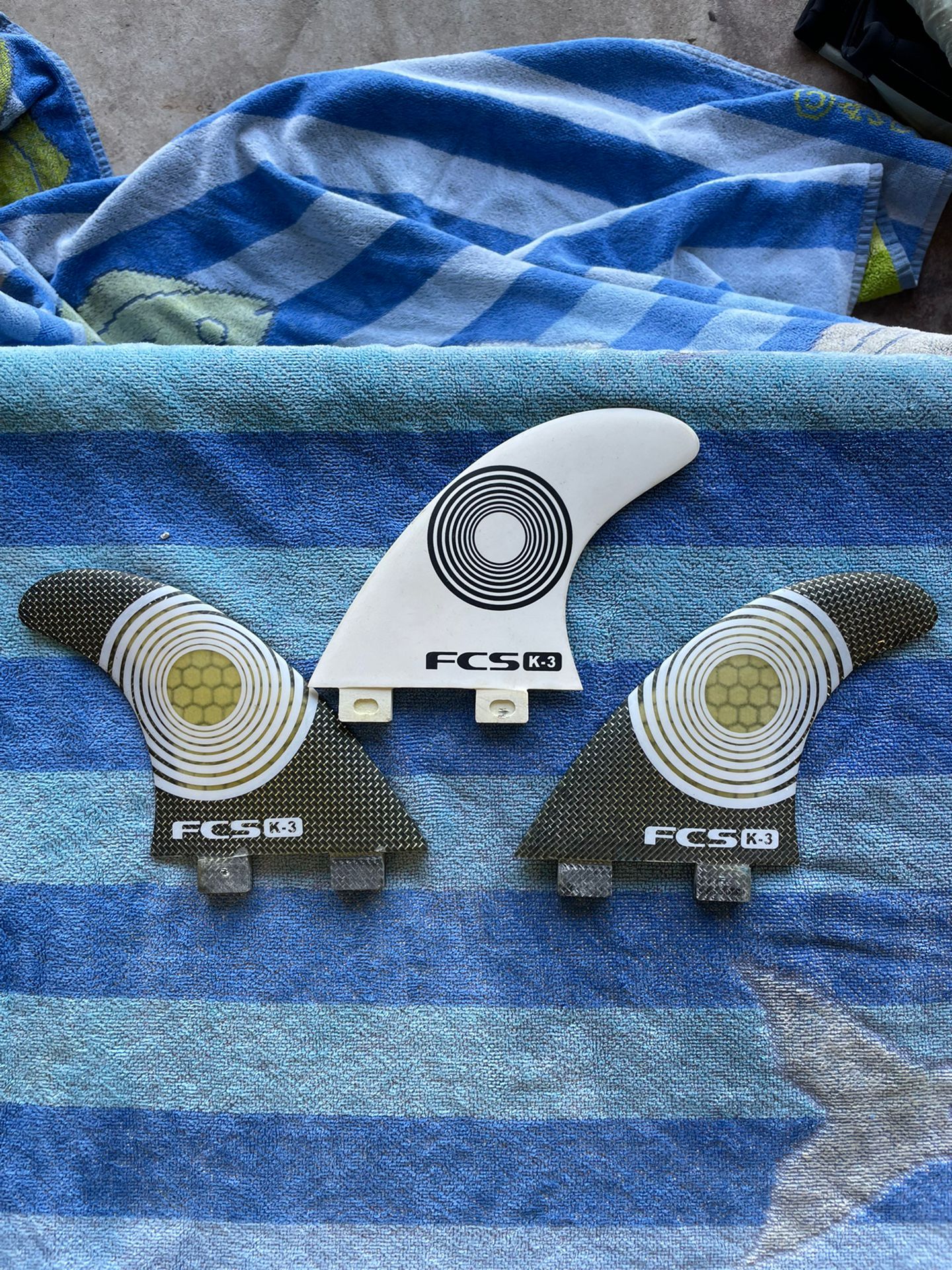 FCS K3 Carbon Surfboard Fins for Sale in San Diego CA OfferUp