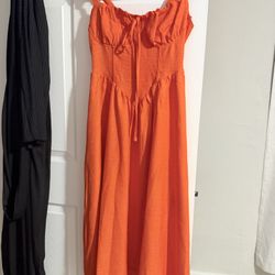 Maxi Orange Dress 