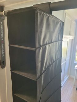 Closet Shoe Organizer- Black, 10 Spaces