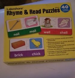 lakeshore rhyme & read puzzle
