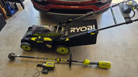 Ryobi 40v mower and trimmer