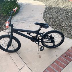 Matte black BMX freestyle bike 