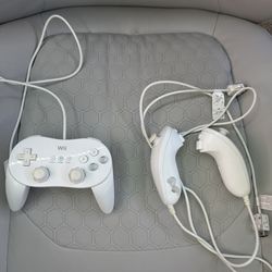 Wii controller and 2 joysticks